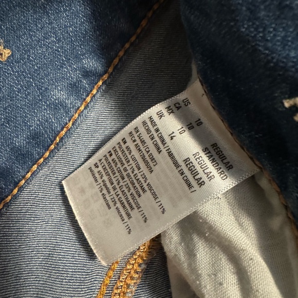 American Eagle Artist Crop Distressed Capri - Picture 3 of 3